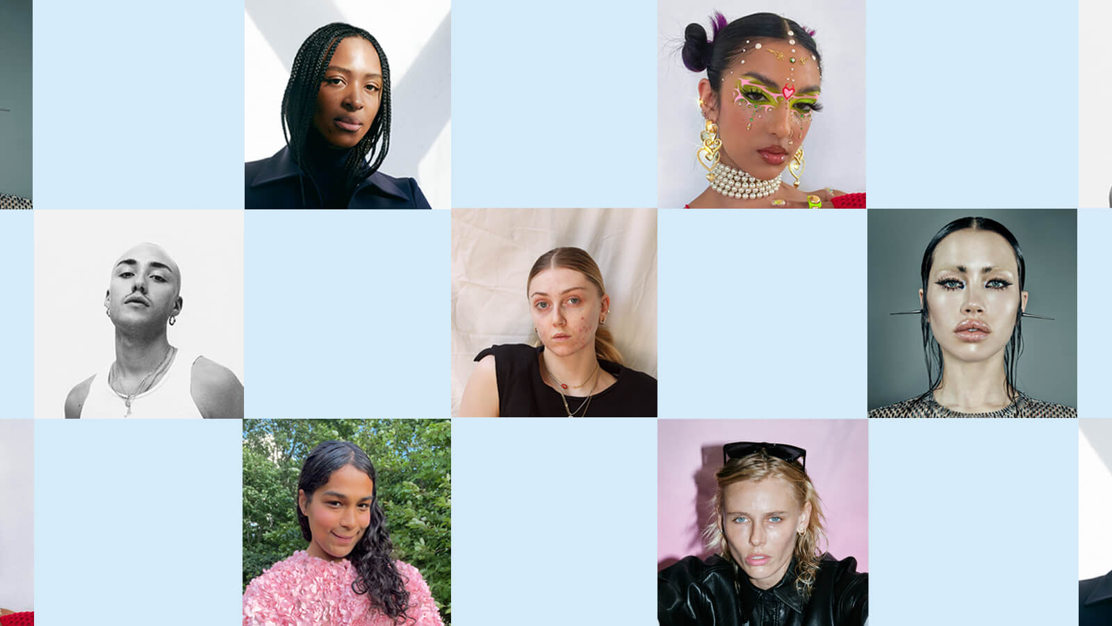 Collage featuring the creatives redefining the beauty industry