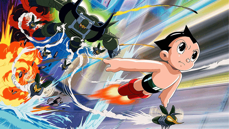 Stills from Anime films and TV series, including Astro Boy, Dragon Ball, Sailor Moon, Digimon, One Piece, Howl’s Moving Castle, Demon Slayer and Nintama Rantarō. Interior of Tokyo anime bookshop Mandarake