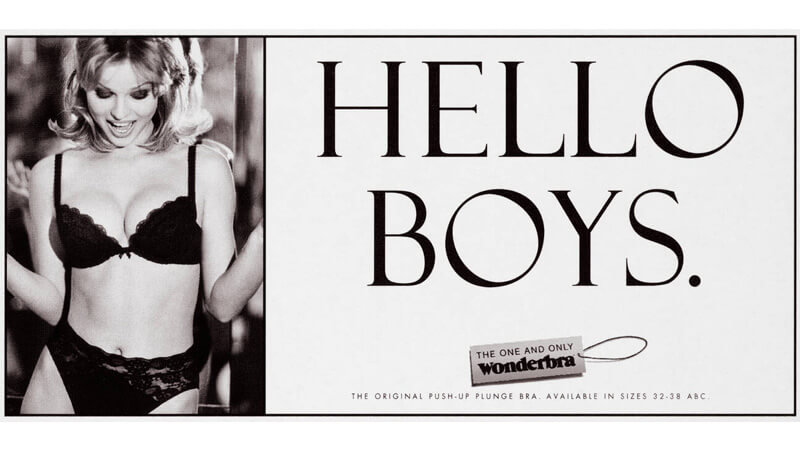 Underwear: Hello Boys Wonderbra advertisement