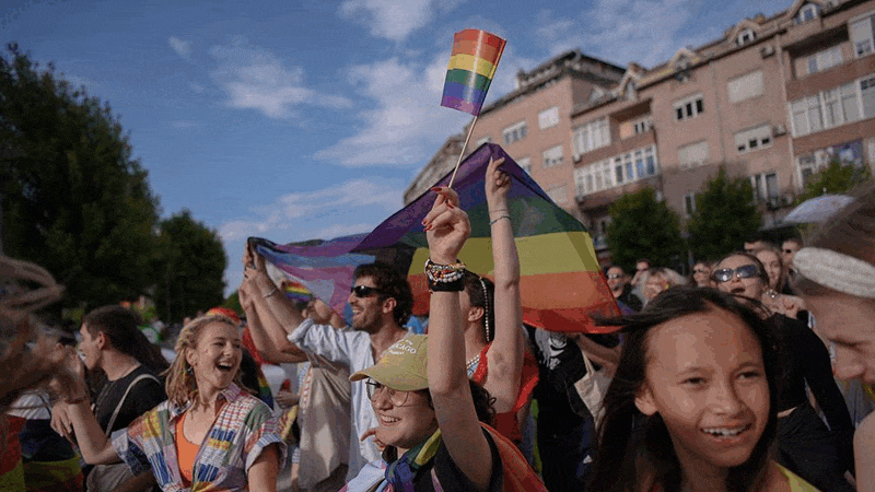 Images from the 2023 Prishtina Pride March