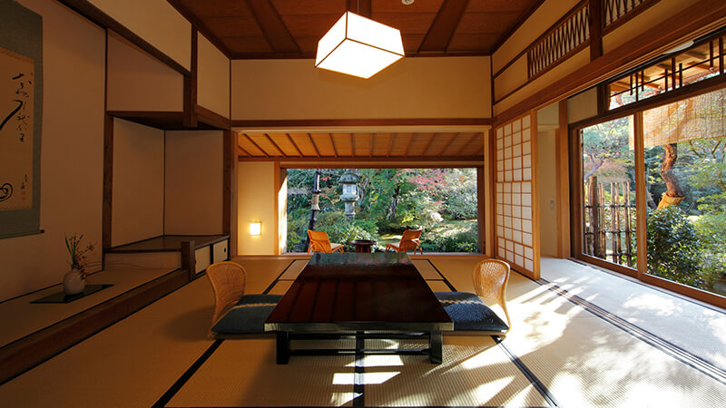 Image of interior room at the Asaba Ryokan in Japan