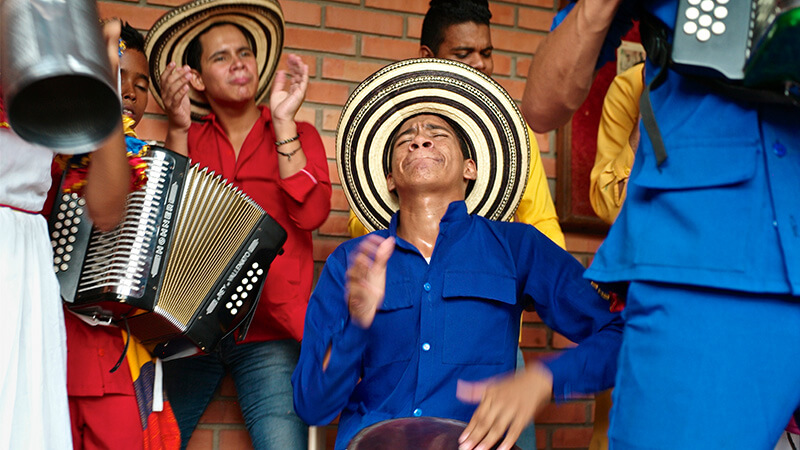 Columbian Vallenato folk musicians