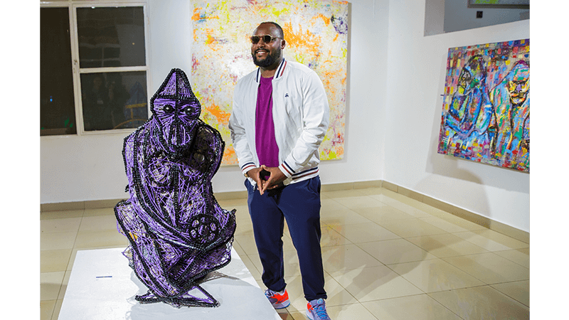 Portrait artist and gallery founder Emmanuel Nkuranga, Choose Love Kigali