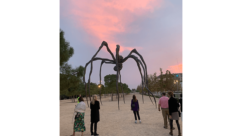 ARTHENS Tour, Athens, Louise Bourgeois Spider Sculpture 